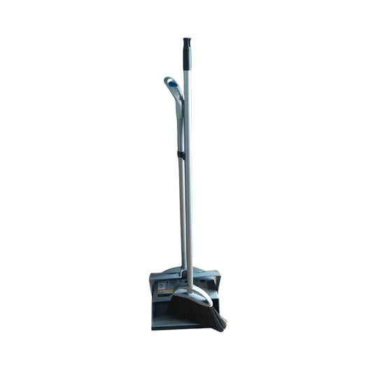 THS AR822 Grey Avio Lobby Dustpan Set With Aluminium Handle