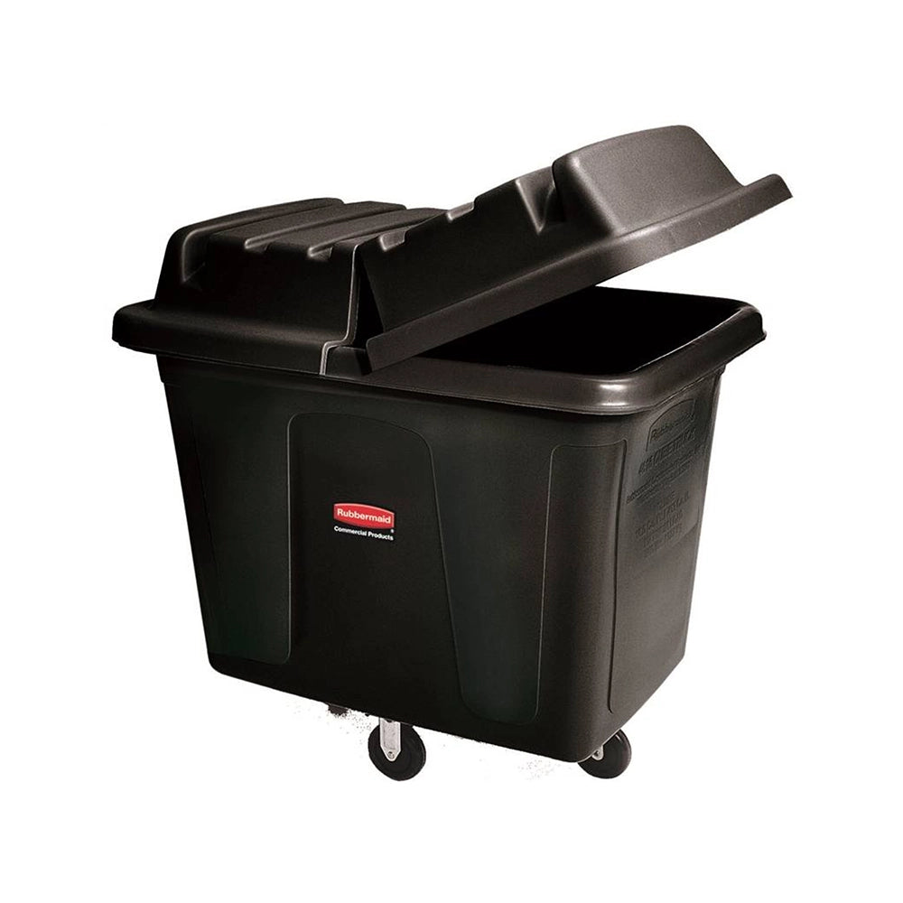 rubbermaid 200l cube truck without lid black