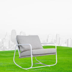 Ambar Dubai Rocking Chair White, 69 x 88 x 86cm