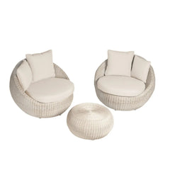 Ambar Elba Single Seater Sofa White, 95 x 95 x 80 cm