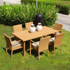 Ambar Nice Dining Table Rectangle Natural, 180 x 90 x 75 cm