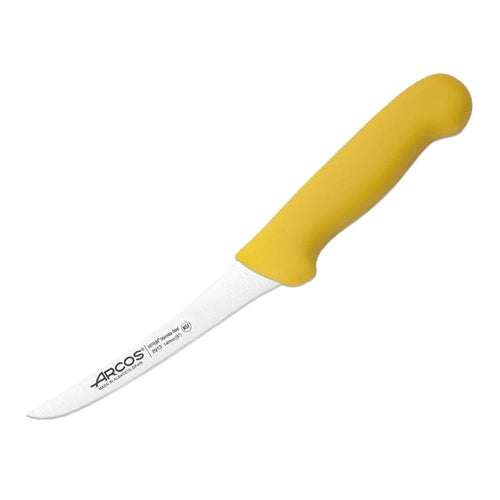 Arcos 291300 Boning Knife Curved Stiff Blade 14 cm Yellow