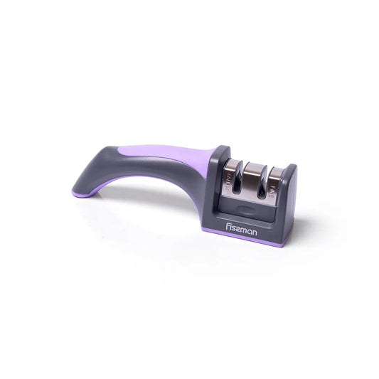 Knife Sharpener in Purple/Grey Color, 19 x 6 cm