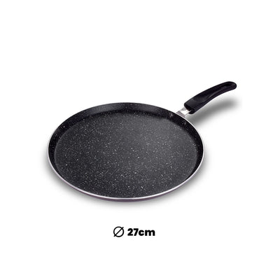 ARK Premium Marble Coated Non Stick Induction Aluminium  Sauce Pan, 22 Cm