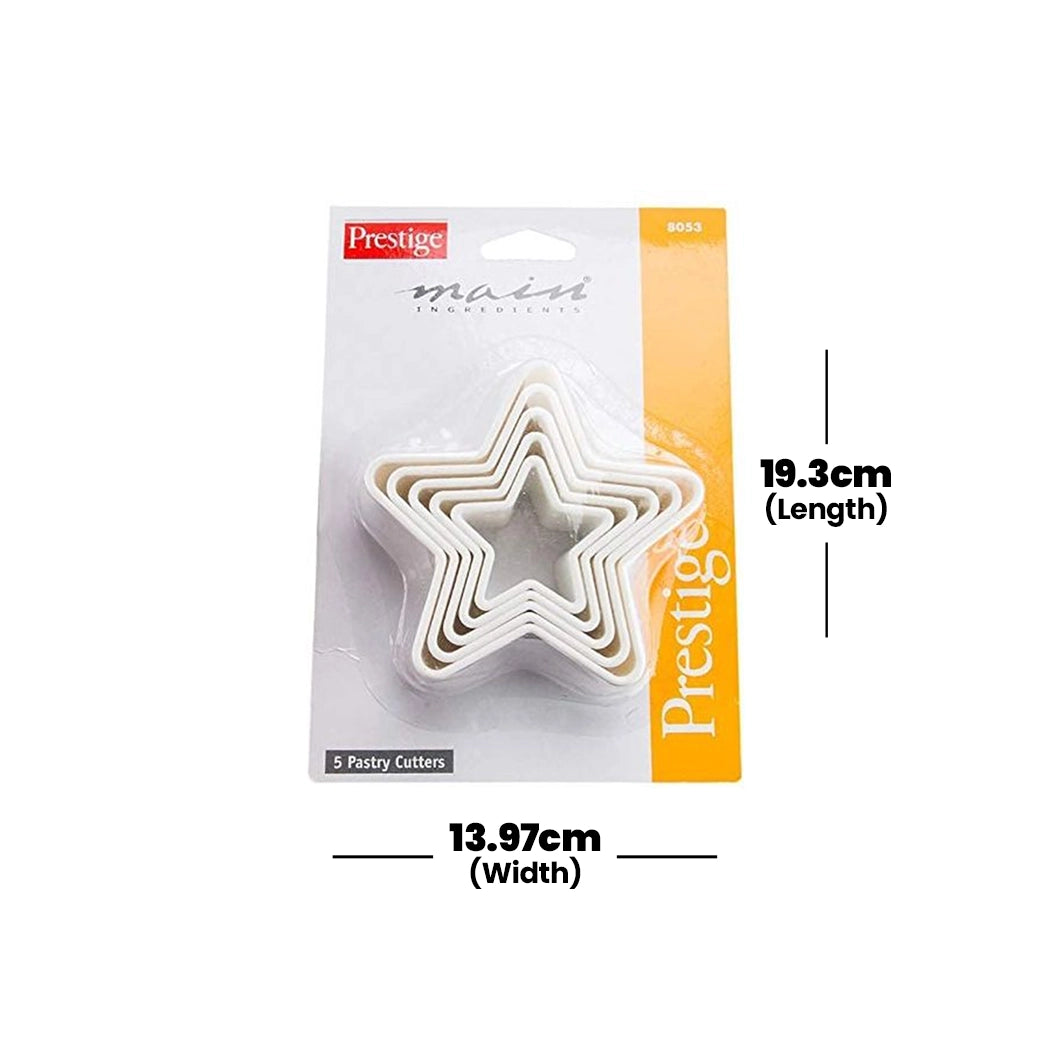 prestige-star-shape-pastry-cutter-400-g-set-of-5