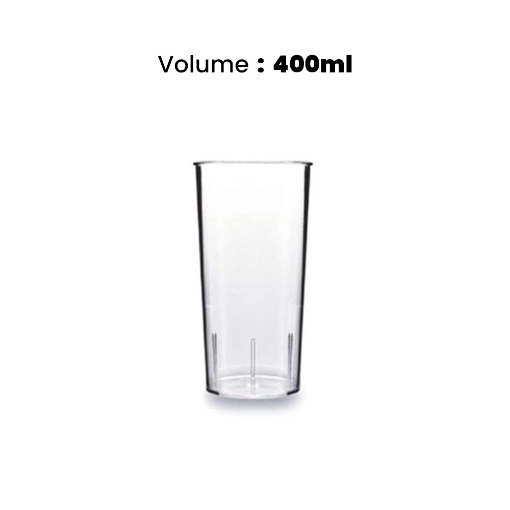 Tribeca Premium Polycarbonate Clear Tender Cocktail Glass 400 ml, BOX QUANTITY 100 PCS