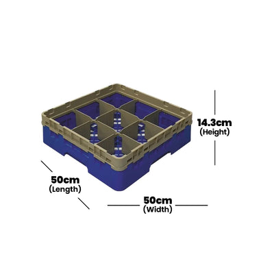 Tribeca 9 Comp.Glass Rack, Height 9.2 cm, 5 pcs