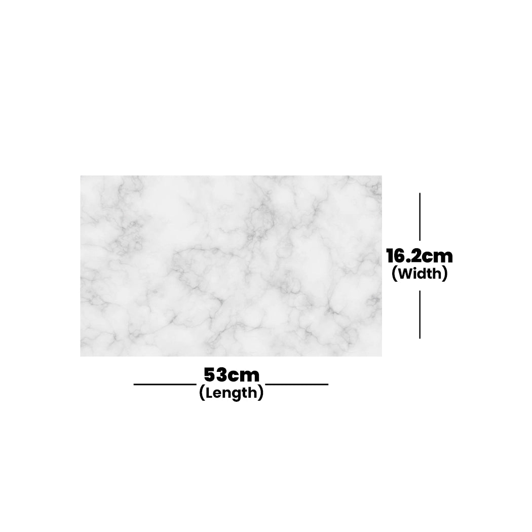 Wundermaxx Marble Tray White, 16.2 x 53 x 2 cm