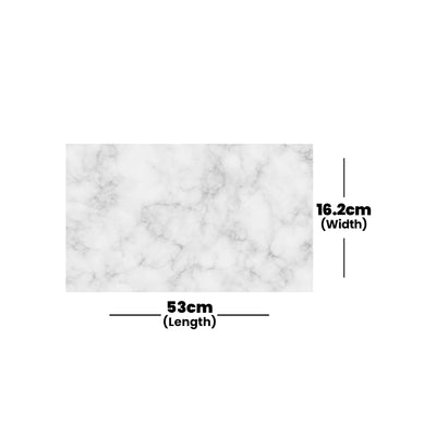 Wundermaxx Marble Tray White, 16.2 x 53 x 2 cm