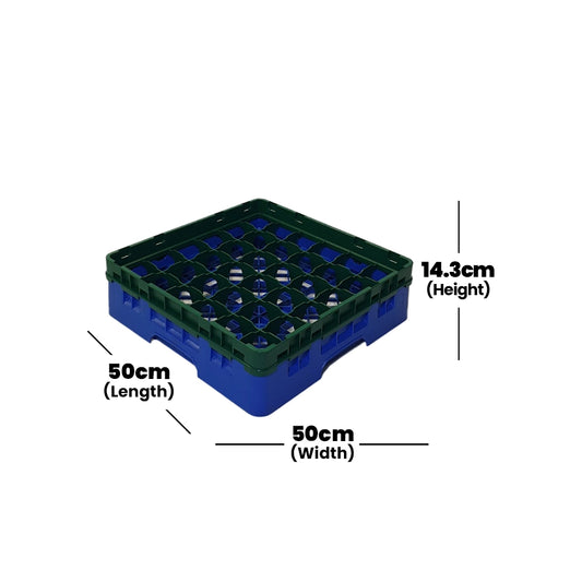 Tribeca 36 Comp.Glass Rack  , Height 9.2cm , 5 pcs