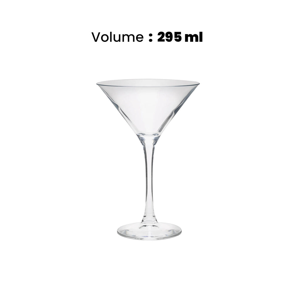 Furtino England Polycarbonate Martini 295ml, Pack Of 12