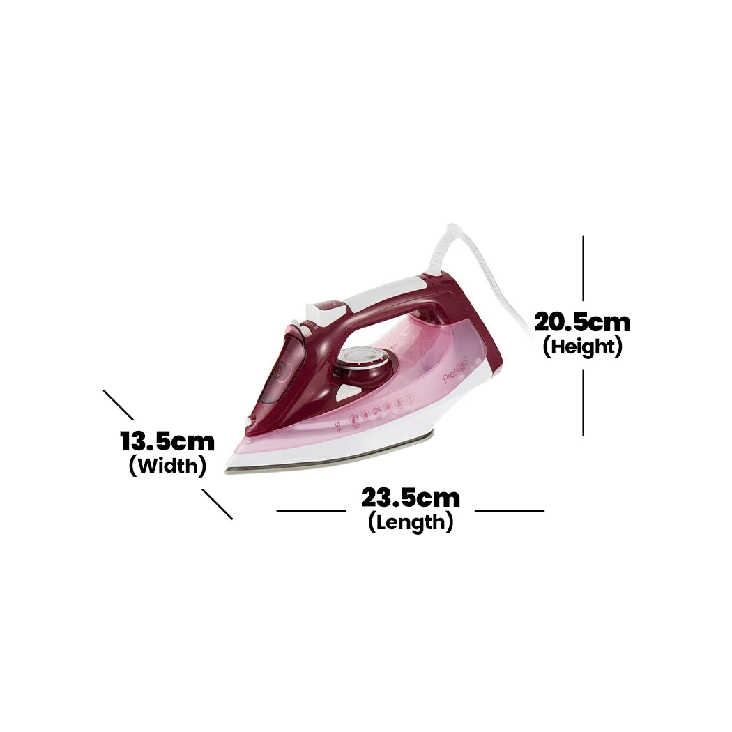 prestige-ceramic-steam-iron-red-white-2600-w