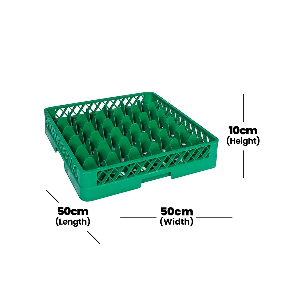 Tribeca 36 Compartment Glass Rack, Height 10 cm,  6 pcs