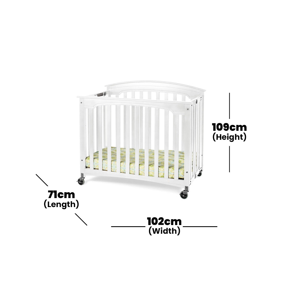 Foundations USA Royale Folding Wooden Crib Natural Color