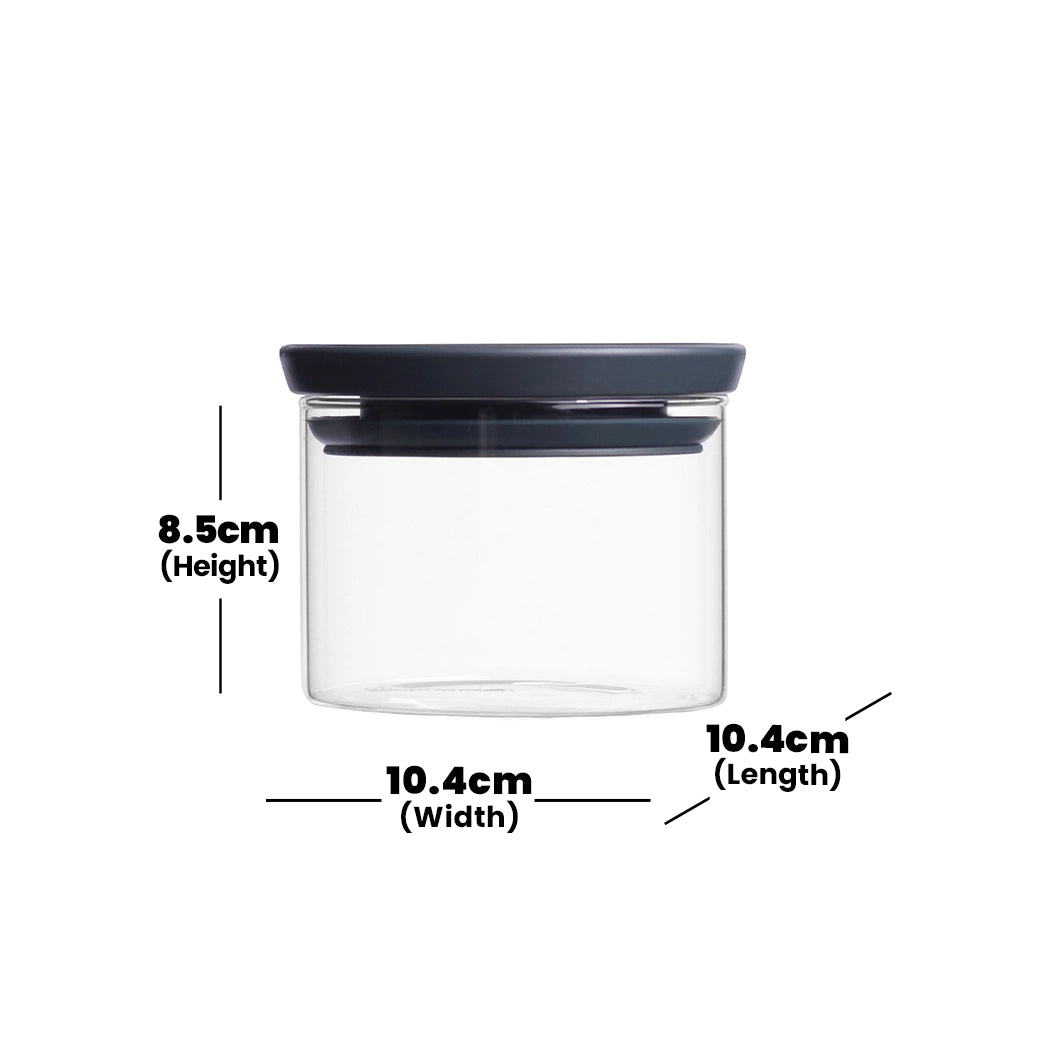 brabantia-stackable-dark-grey-glass-jar-0-3l