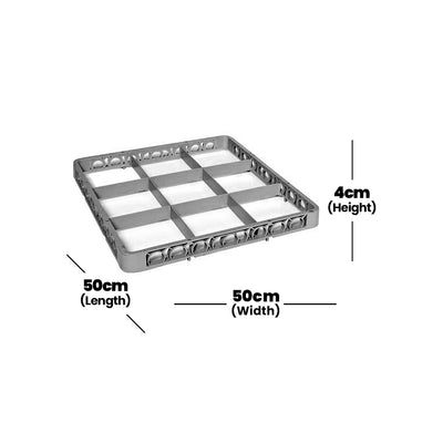 Tribeca 9 Compartment Rack Extender, Height 4 cm, 6 pcs