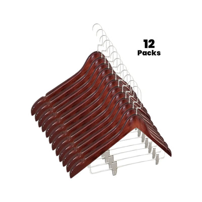 Roomwell UK Female Wooden Hanger Mahogany Color