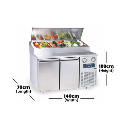 frenox double door horizontal refrigerators 300 w