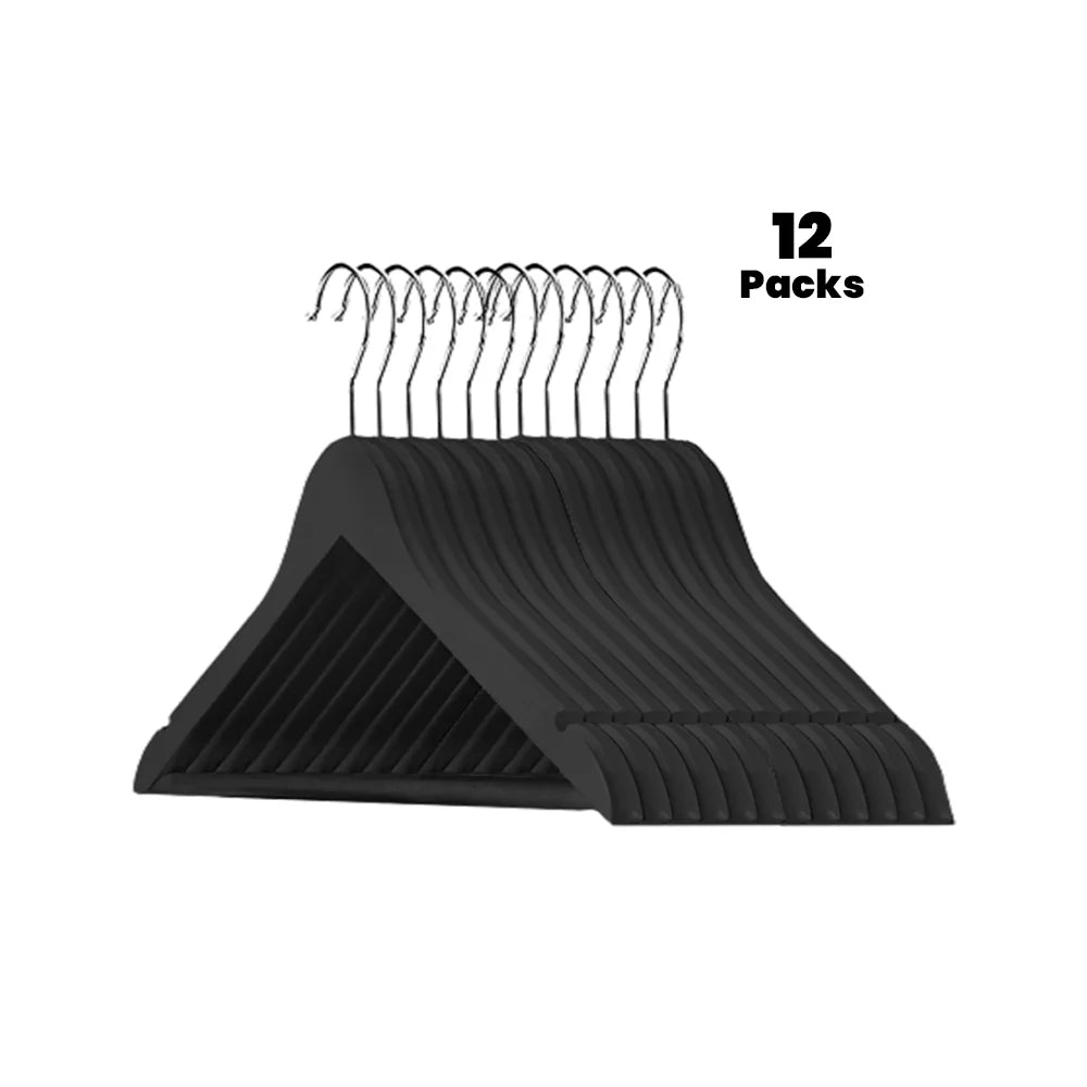 Roomwell UK Male Wooden Hanger Black