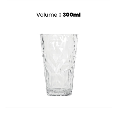 Tribeca Exclusive Prisma Polycarbonate  Clear Grey Tumbler 300+ml, BOX QUANTITY 36 PCS