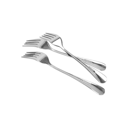 Flavia Stainless Steel 3-Piece Dessert Forks, 17 cm