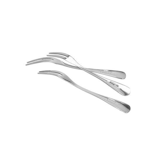 Flavia Stainless Steel 3-Piece Fruit Forks, 13 cm