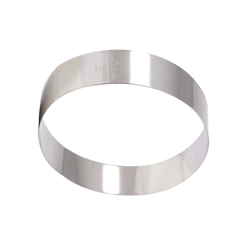 Matfer Bourgeat Stainless Steel Cake Ring Frame, 14 x 3.5 cm