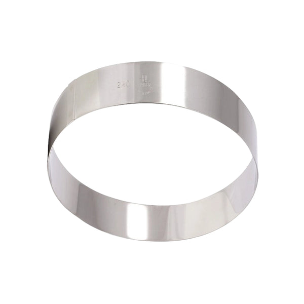 Matfer Bourgeat Stainless Steel Mousse Ring, 26 x 4.5 cm