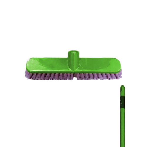 THS MR665.12 Green Floor Scrubbing Rex Brush With Metal Handle