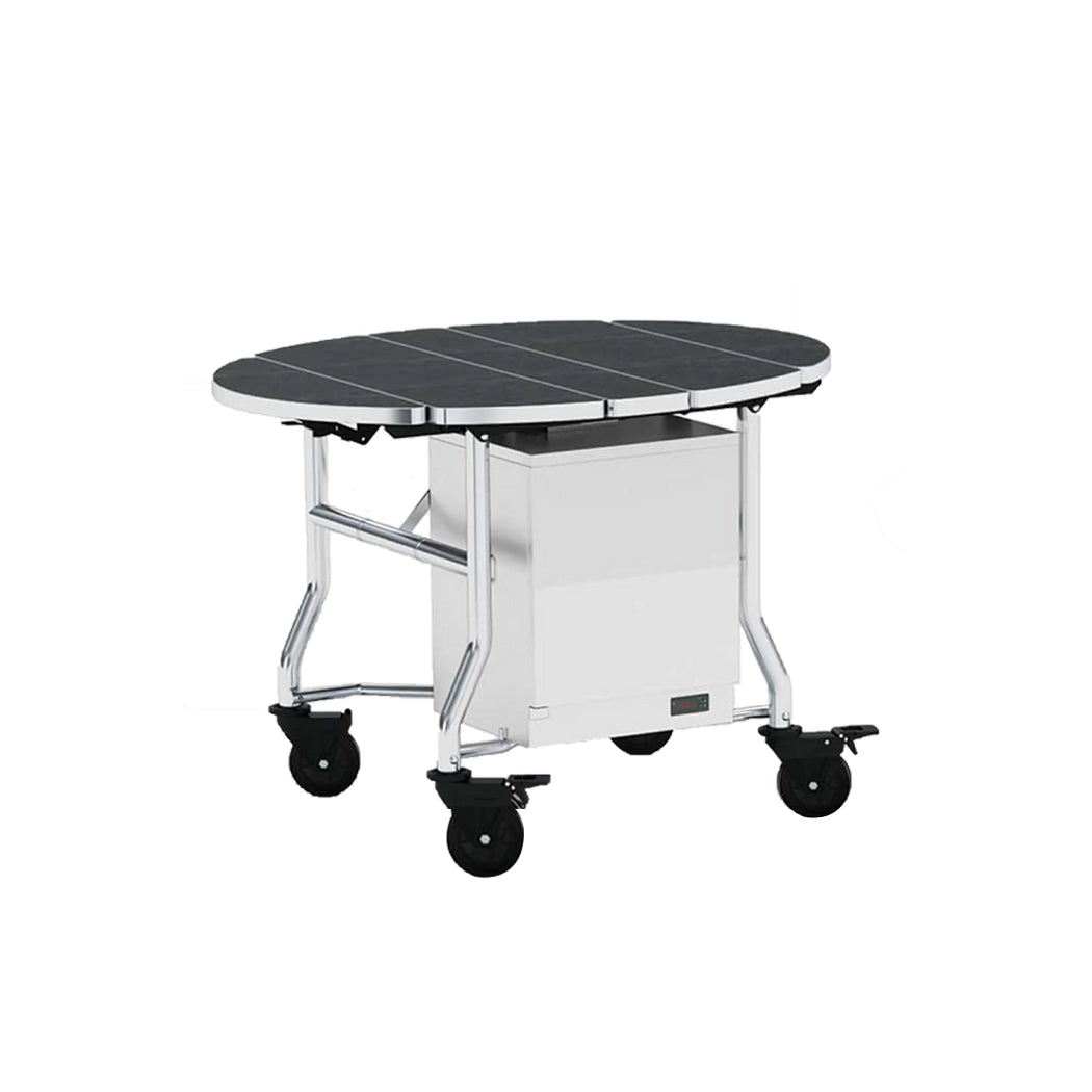 Wheelmate USA Tri-Foldable Wooden Room Service Table