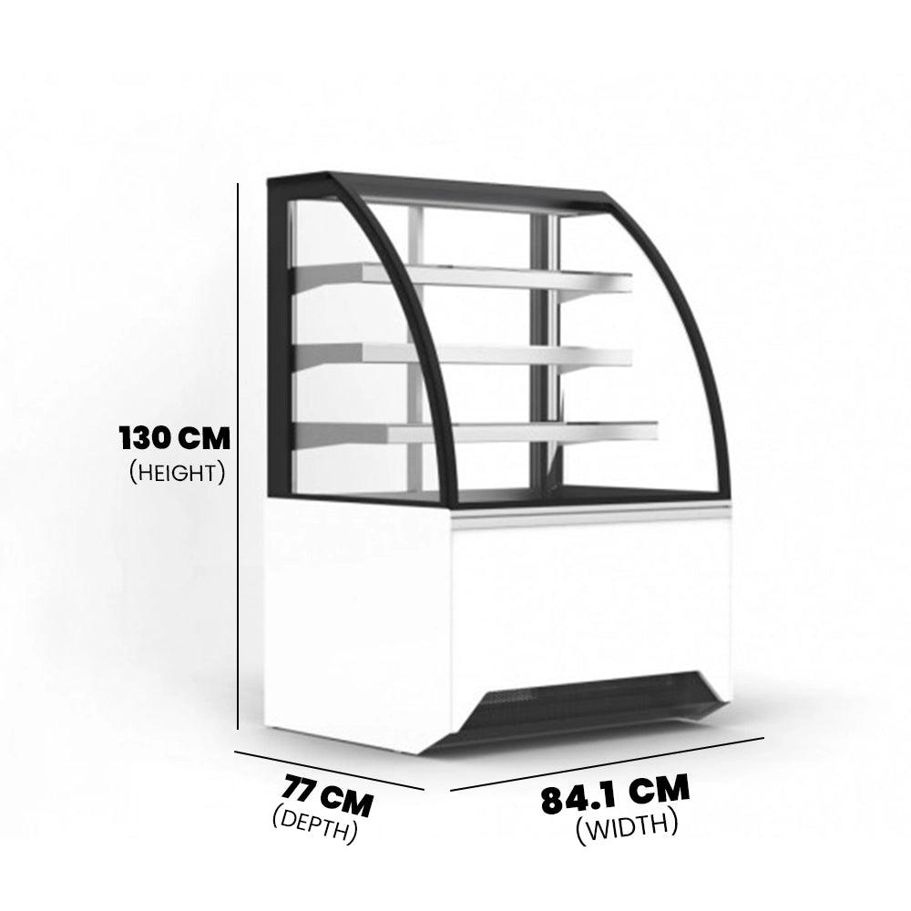 Jordao Vista VDA 850 Curved Glass Pastry Display Chiller 841W - HorecaStore