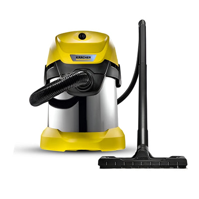 Karcher WD 3 Multipurpose Wet & Dry Metal Body Vacuum Cleaner 1000W, 17L, Yellow/Black