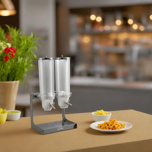 Viraj Stainless Steel Dual Cereal Dispenser