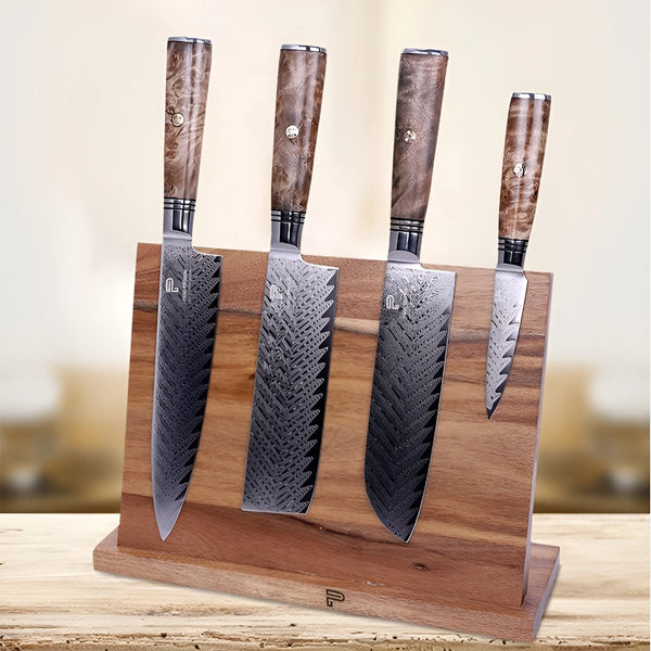 Paul Brown Acacia Wood Magnetic Knife Organizer