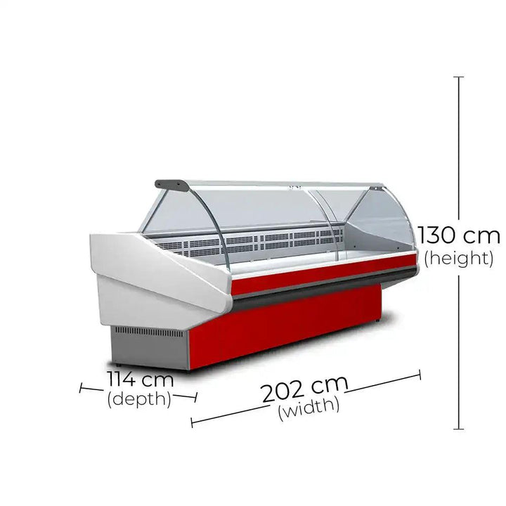 Tecnodom Salina Plus 200 Refrigerated Serve Over Counter 660 W, Capacity 365 L, 202 x 114 x 130 cm - HorecaStore