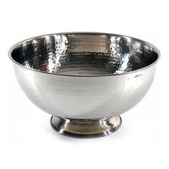 Imperus 528.PBL12 Punch Bowl Hammered & Plain 30.5X15.5cm