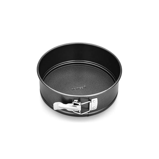 Springform Series Carbon Steel Non Stick Round Shape Cake Pan with Removable Bottom in Black Color, 20 x 6.8 cm