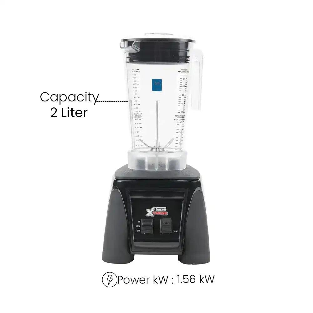 Waring Commercial Plastic Body Electric 1560W Hi-Power Blender With Co-Polyester Container 2L, W22 X H46 cm - HorecaStore