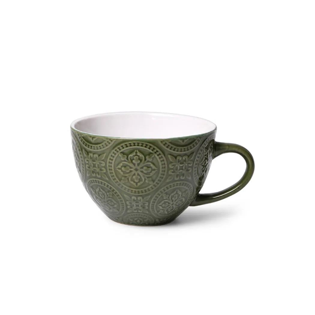 Ceramic Mug in Green Color, 460 ml