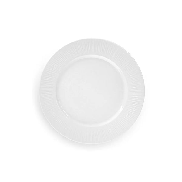 Bellagio Set of 4 Dinner Plate in White Color, 26 cm