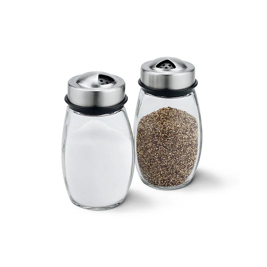 2-Piece Glass made Salt And Pepper Shakers, 110 ml