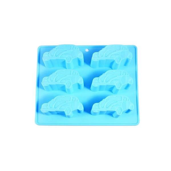 6 Cups Silicon made Car Shaped Cake Mold, 22 x 20 x 2.5 cm