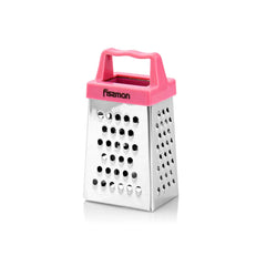 3-Sided Multifunctional Stainless Steel MINI Grater and Cheese Peeler Ref Magnet in Pink Color, 3 inch