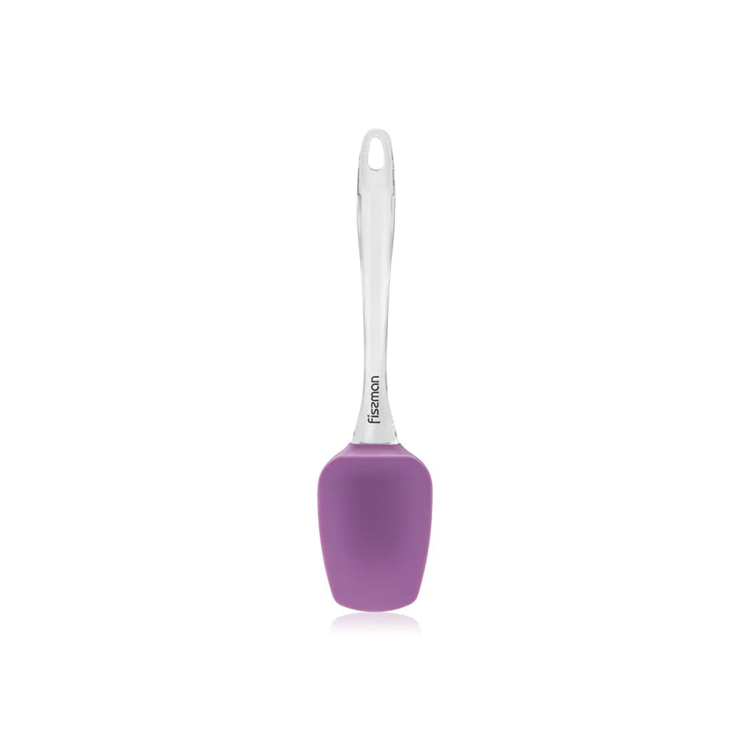 Silicon made Spatula with Handle in Purple/Clear Color, 25 x 8 cm