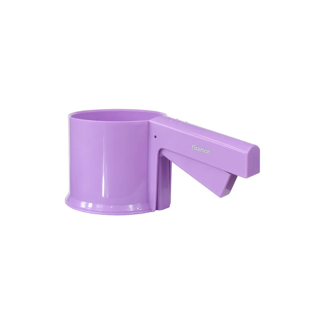 Plastic made Mug shaped Flour Sifter and Strainer in Purple Color