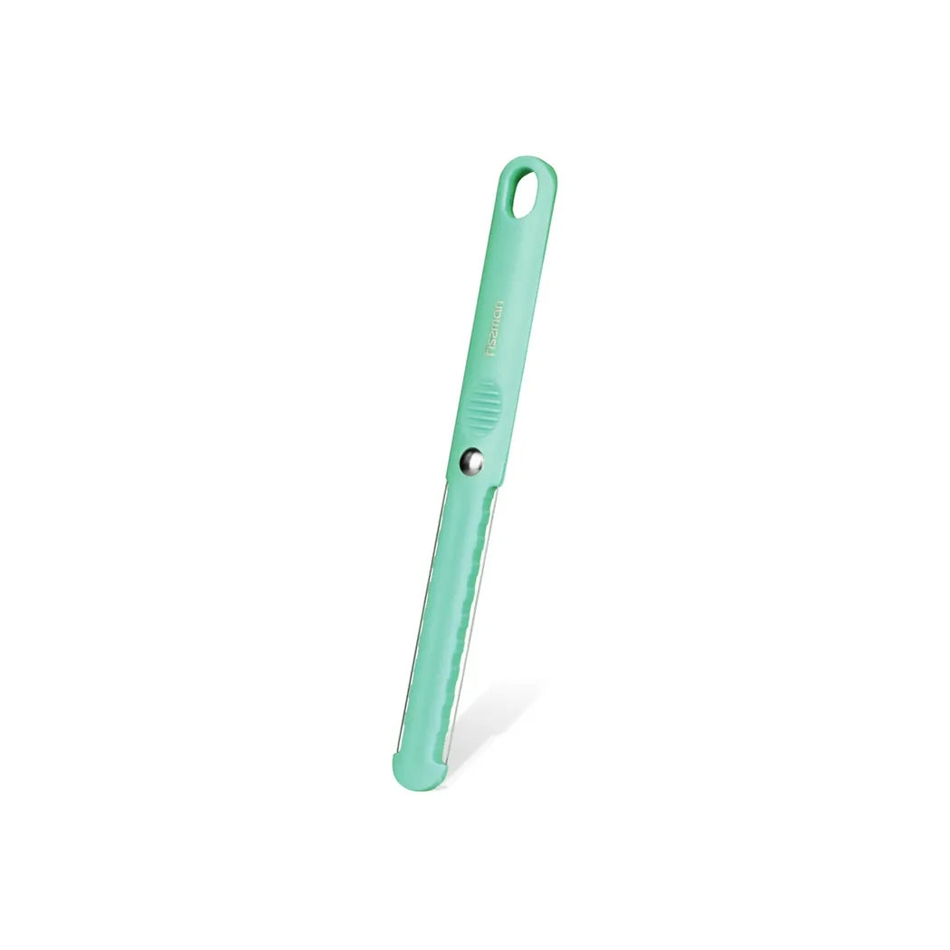 Stainless Steel Cheese And Butter Slicer with Food Grade Plastic Handle in Mint Green Color