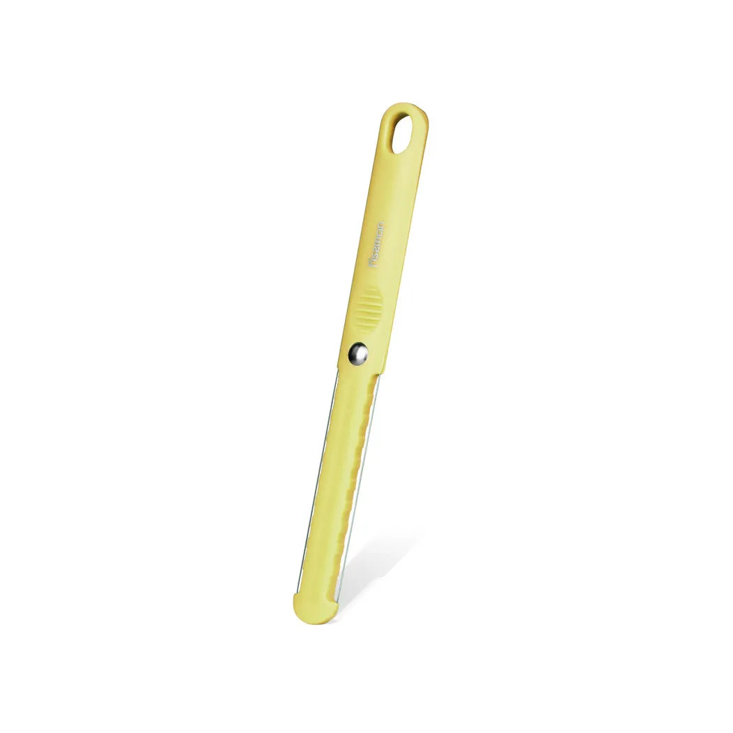 Stainless Steel Cheese And Butter Slicer with Food Grade Plastic Handle in Yellow Color