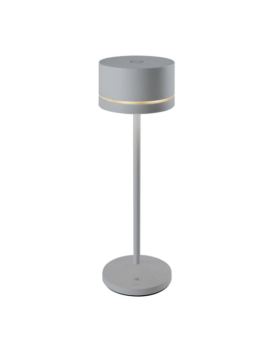 Leonardo Monza table lamp, H23.5 cm, Grey