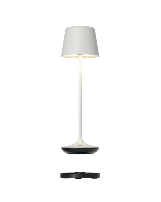 Leonardo Bari table lamp, H25 cm, White