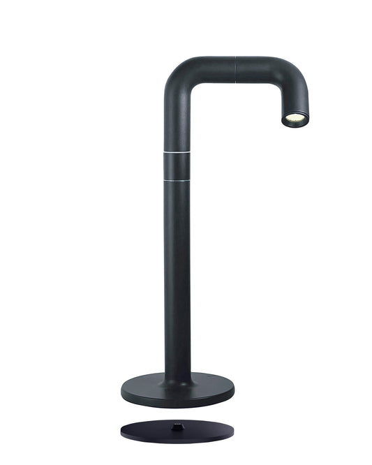 NEWDES Pipe table lamp (H 38 cm), Anthracite